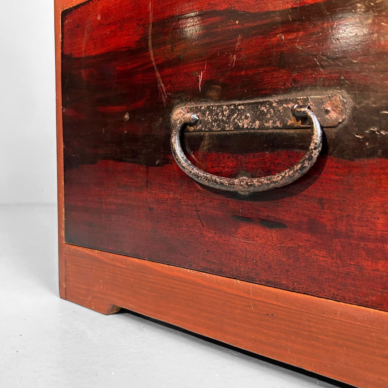 Antique Japanese Tansu with Drawers from the Meiji Period.