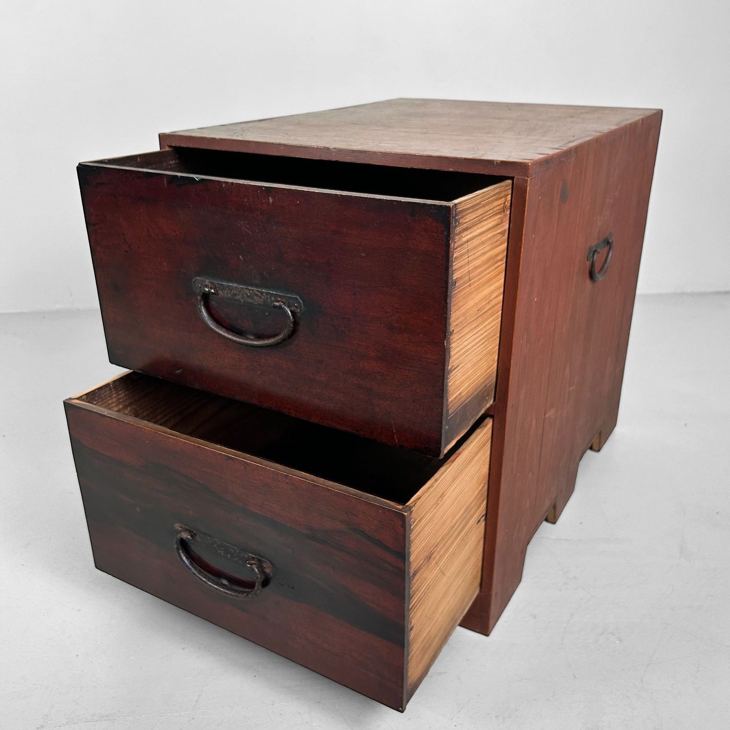 Antique Japanese Tansu with Drawers from the Meiji Period.