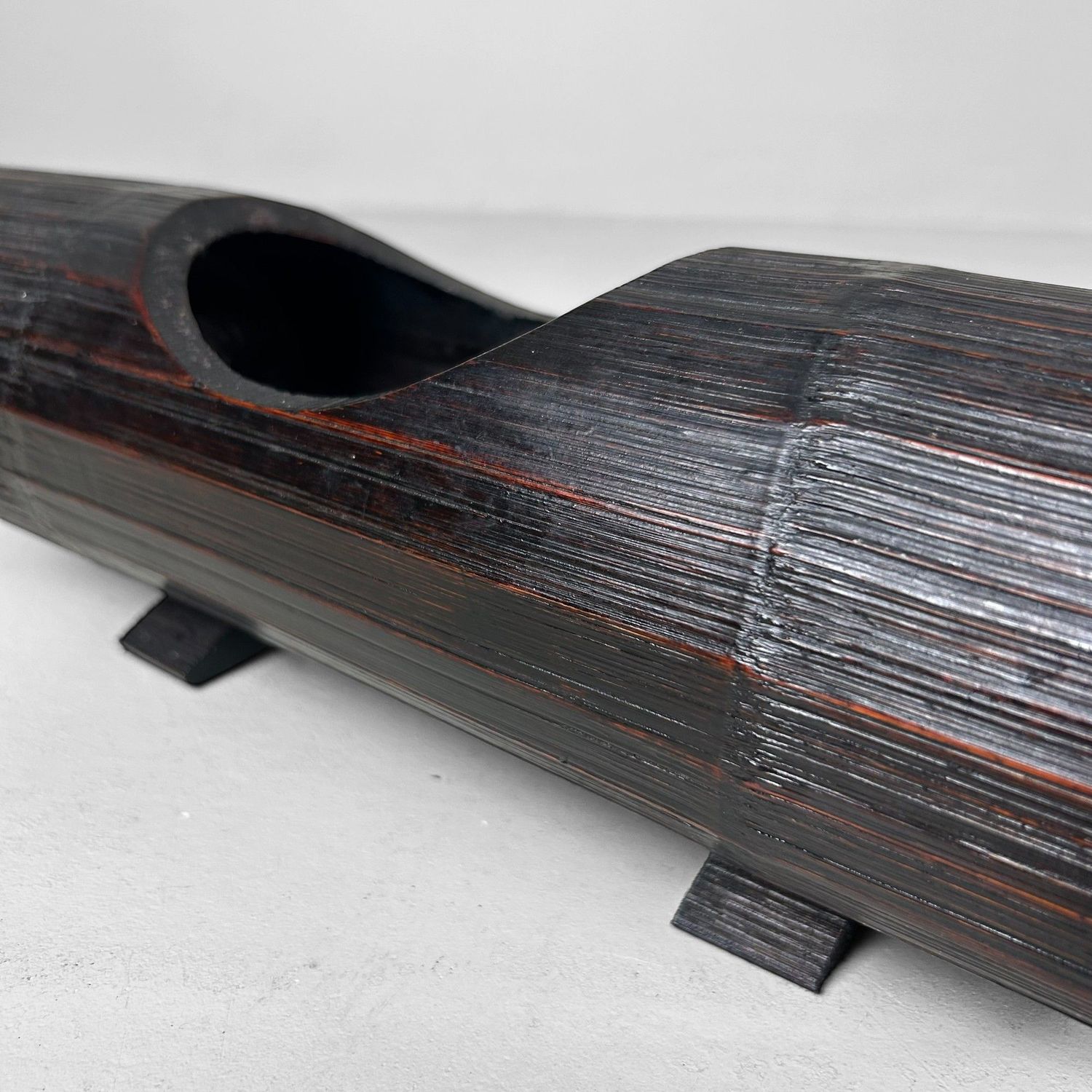 Vintage Bamboe Ikebana Bloemenstaander, Japan.