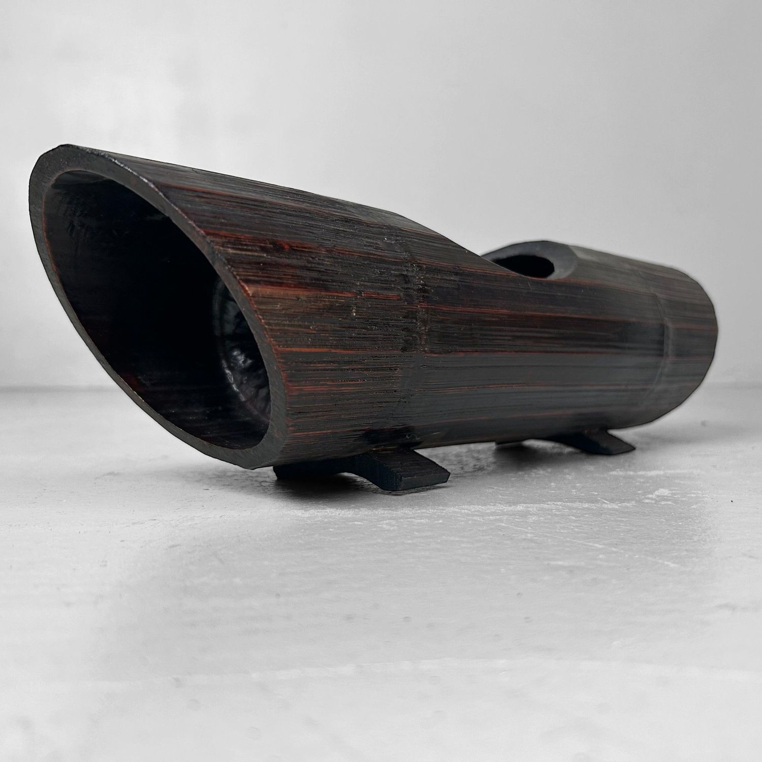 Vintage Bamboe Ikebana Bloemenstaander, Japan.