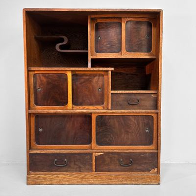 Antieke Cha Tansu, Japanse Theekast, Taishō Periode.