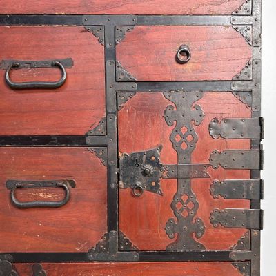 Traditionele Japanse Tansu, Opbergmeubel, Meiji-periode.
