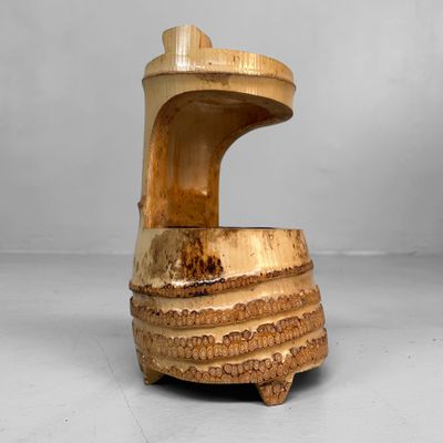 Antique Bamboo Ikebana Vase, 1920s, Japan.