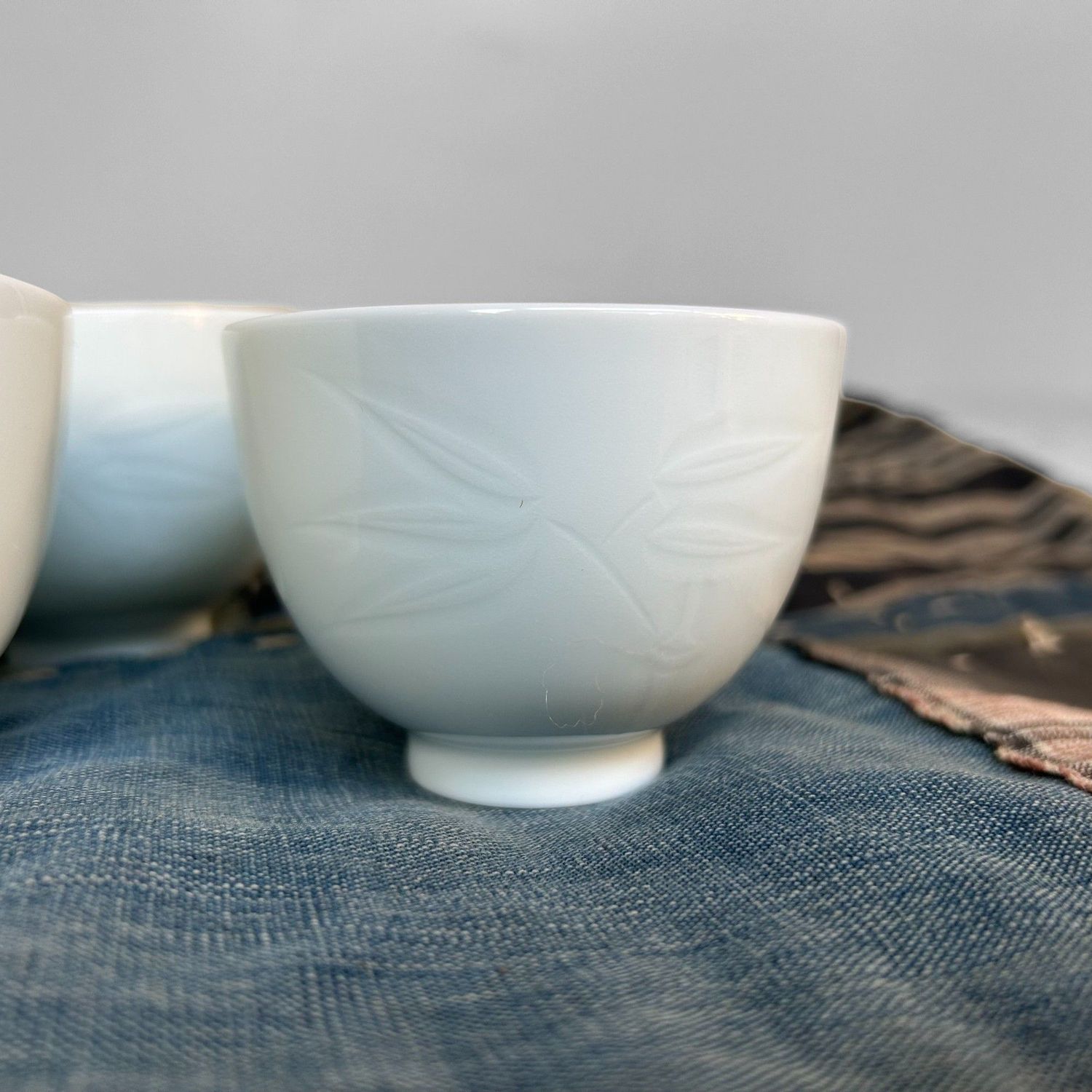 Rare Tea Set by Ceramic Master Inoue Manji, Shōwa Period.