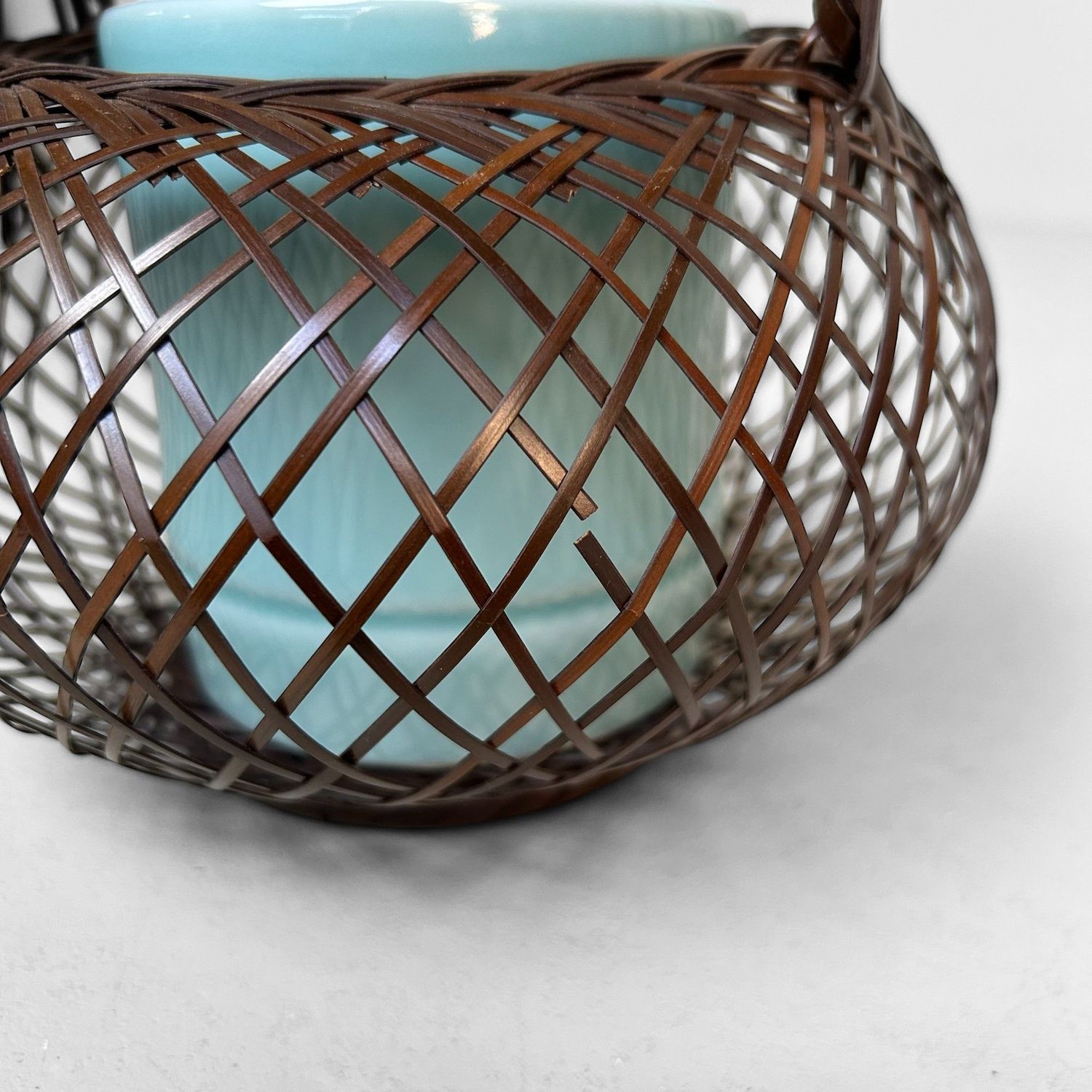 Vintage Hanakago (花籠) , Bamboe Ikebana Mand, jaren '60. Vintage Hanakago (花籠) , Bamboe Ikebana Mand, jaren '60.