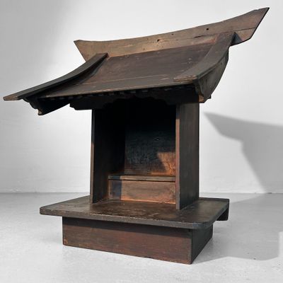 Rare Edo-Period Japanese Kamidana – Antique Shinto Wooden Shrine.