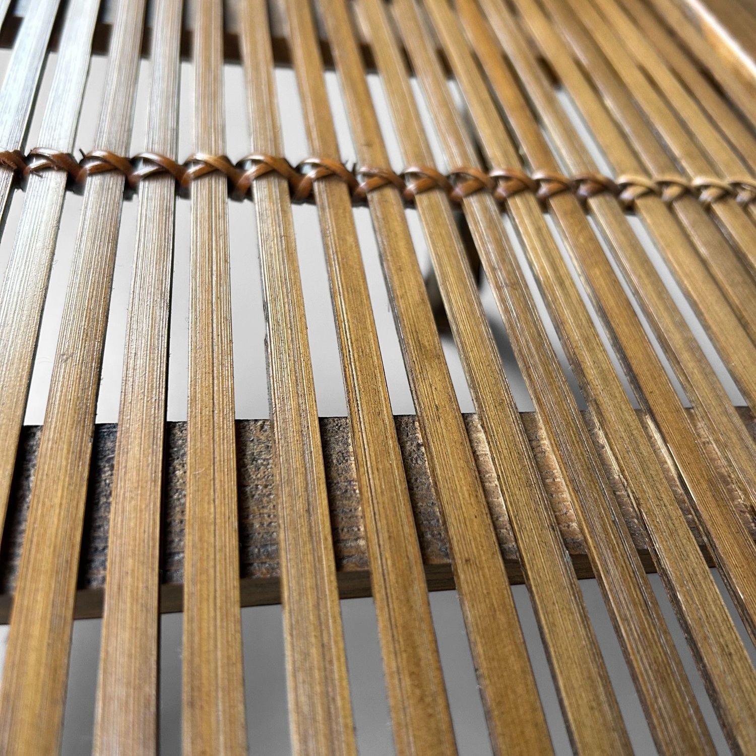 Japanse Vintage Bamboe Bijzettafel, jaren '70.