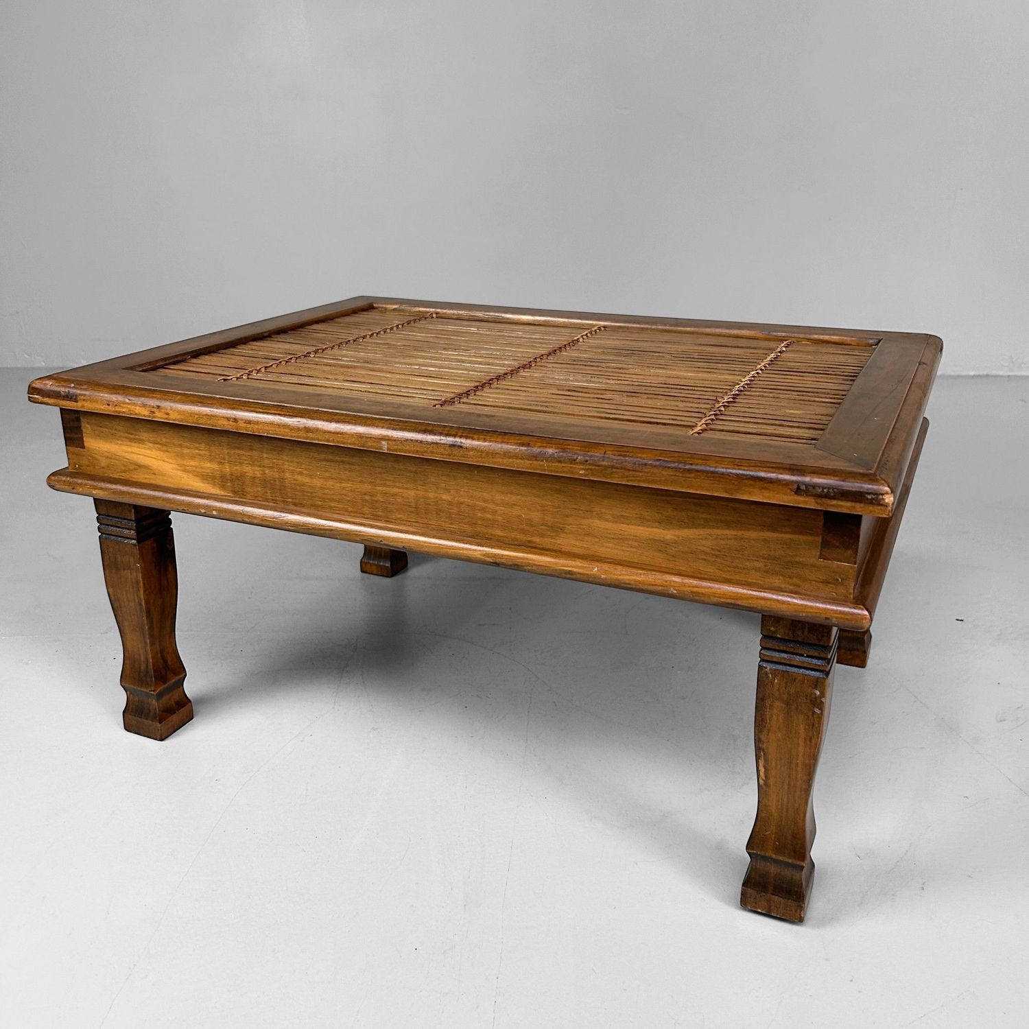 Japanse Vintage Bamboe Bijzettafel, jaren '70.