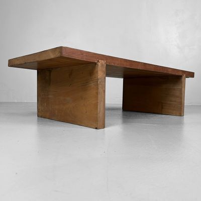 Minimalistische Lage Houten Tafel, Taishō-periode, Japan.