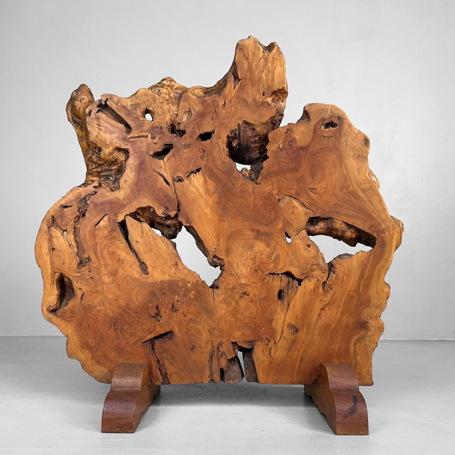 Japanse Boomstam Decoratie, Meiji-periode – Keyaki-hout.