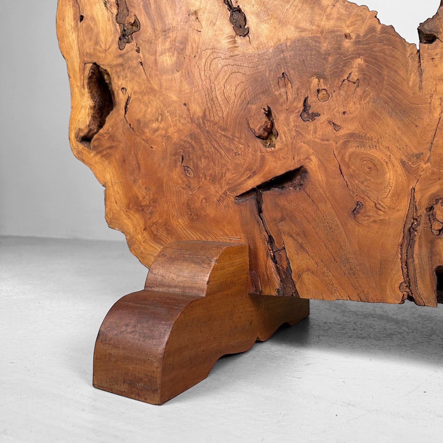 Japanse Boomstam Decoratie, Meiji-periode – Keyaki-hout.