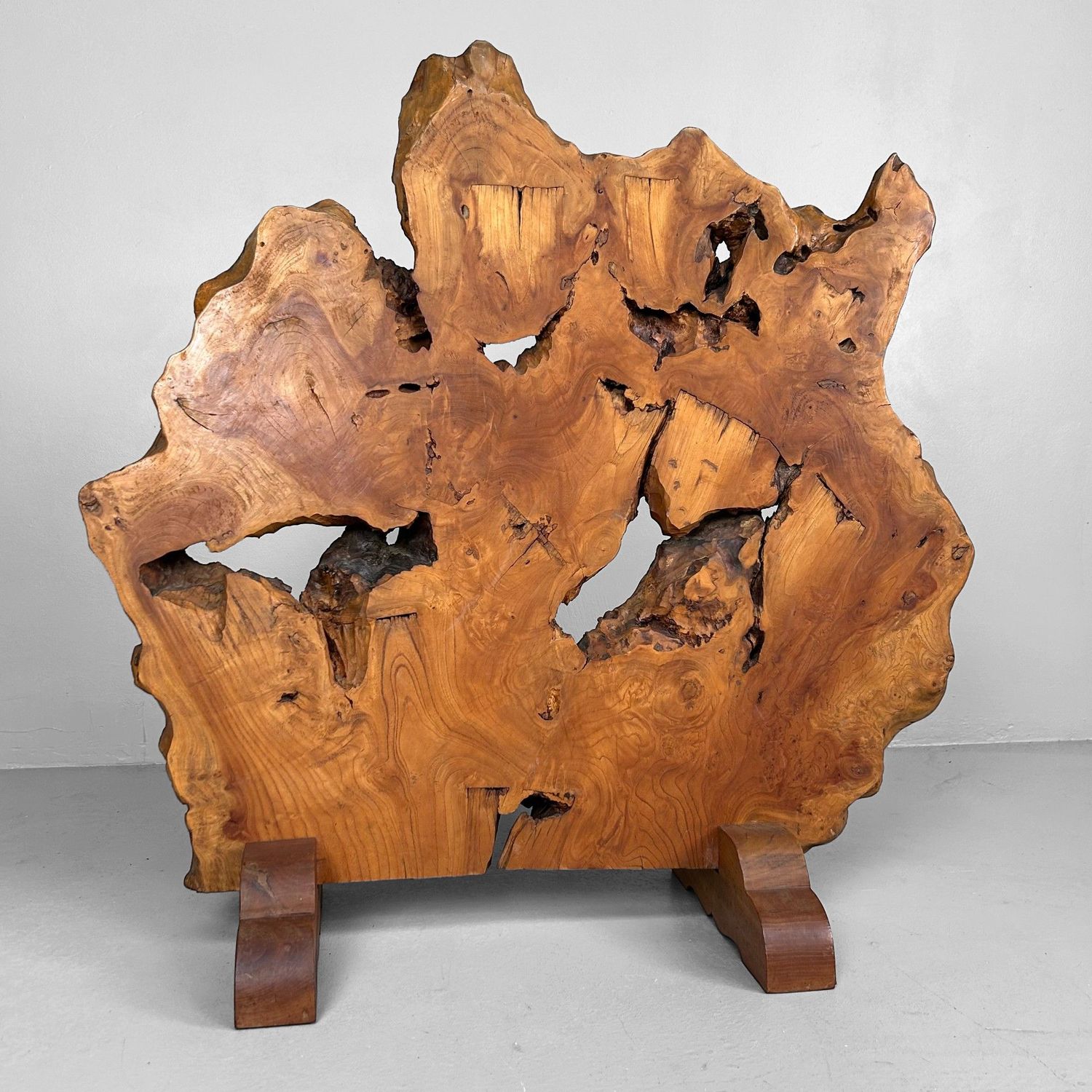 Japanse Boomstam Decoratie, Meiji-periode – Keyaki-hout.