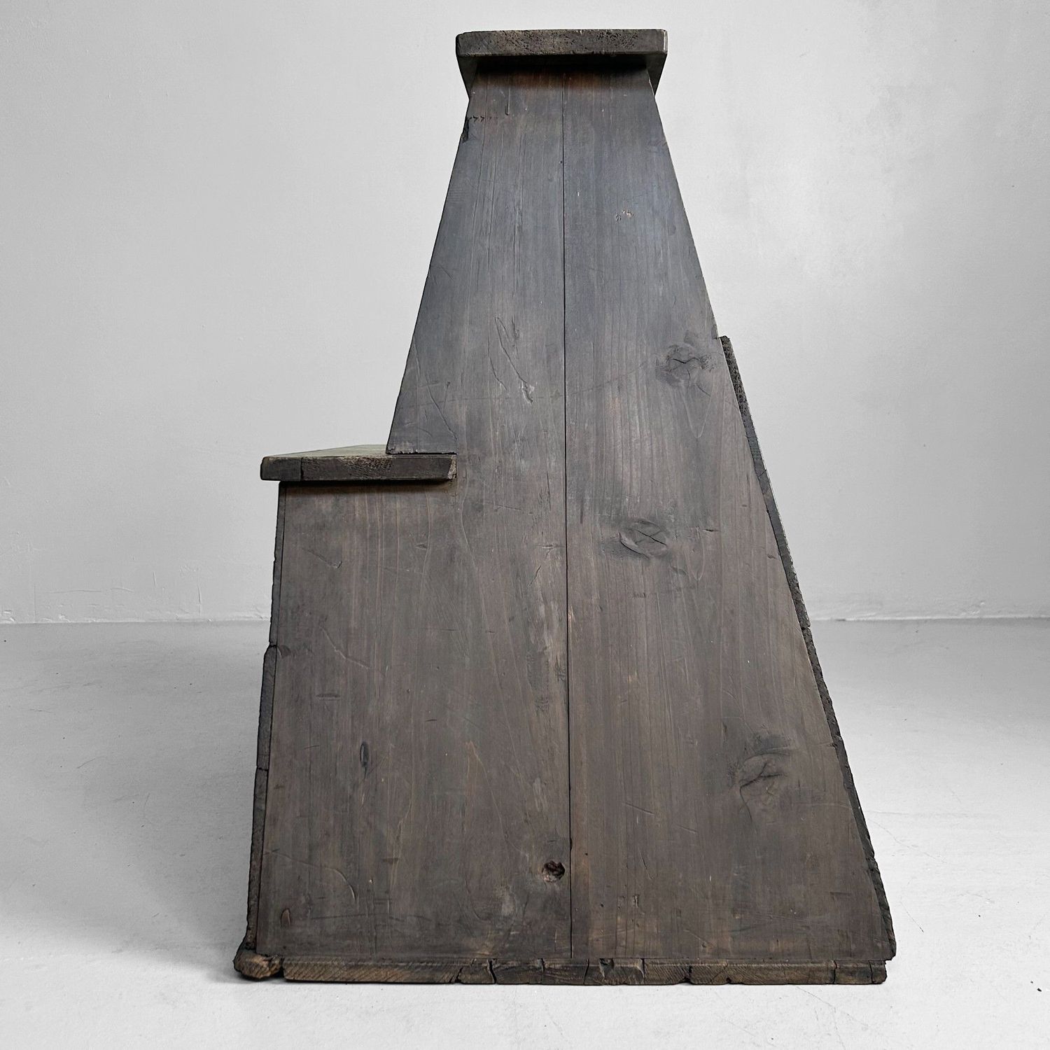 Minimalist Fumidai, Wooden Step Stool, Taishō Period, Japan.