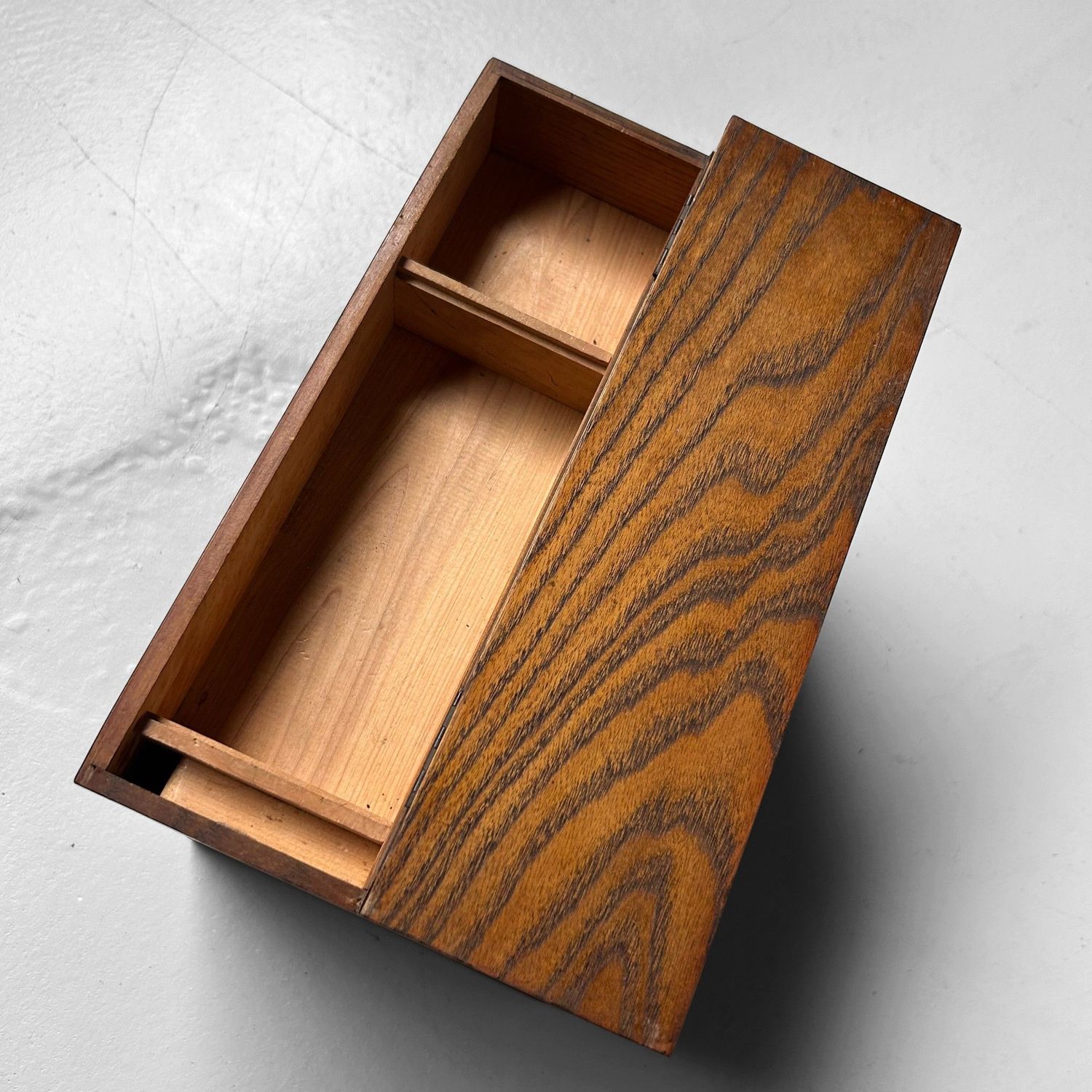 1950s Japanese Sewing Box (Haribako) - Vintage Storage Piece.