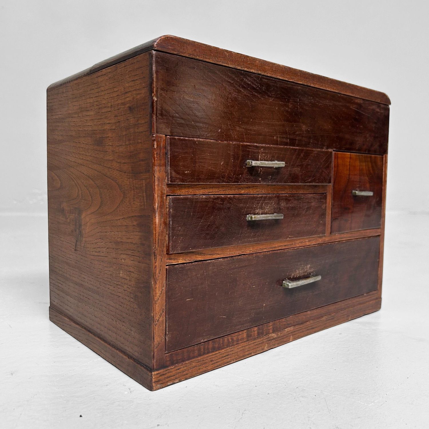 1950s Japanese Sewing Box (Haribako) - Vintage Storage Piece.