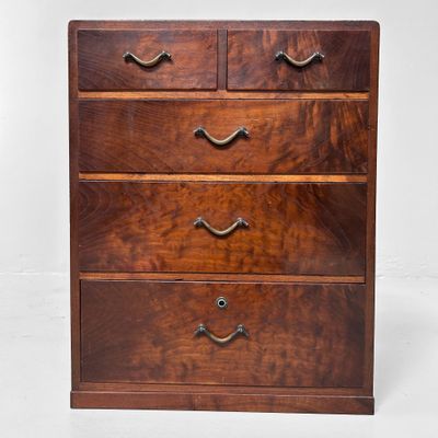 Meiji Period Japanese Writing Cabinet – Small Antique Storage Piece.