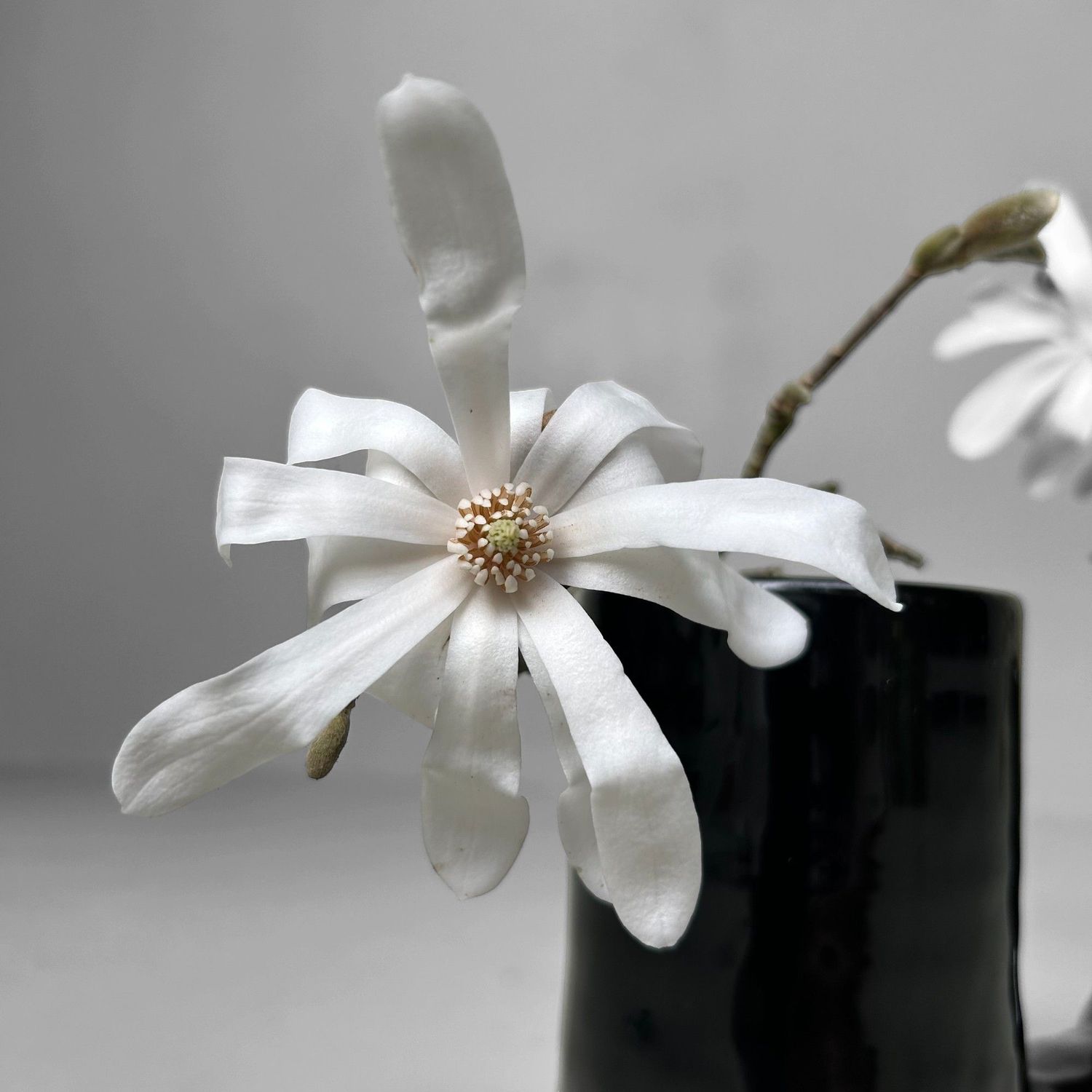 Minimalistische Keramieken Ikebana Vaas, Jaren 70, Japan.