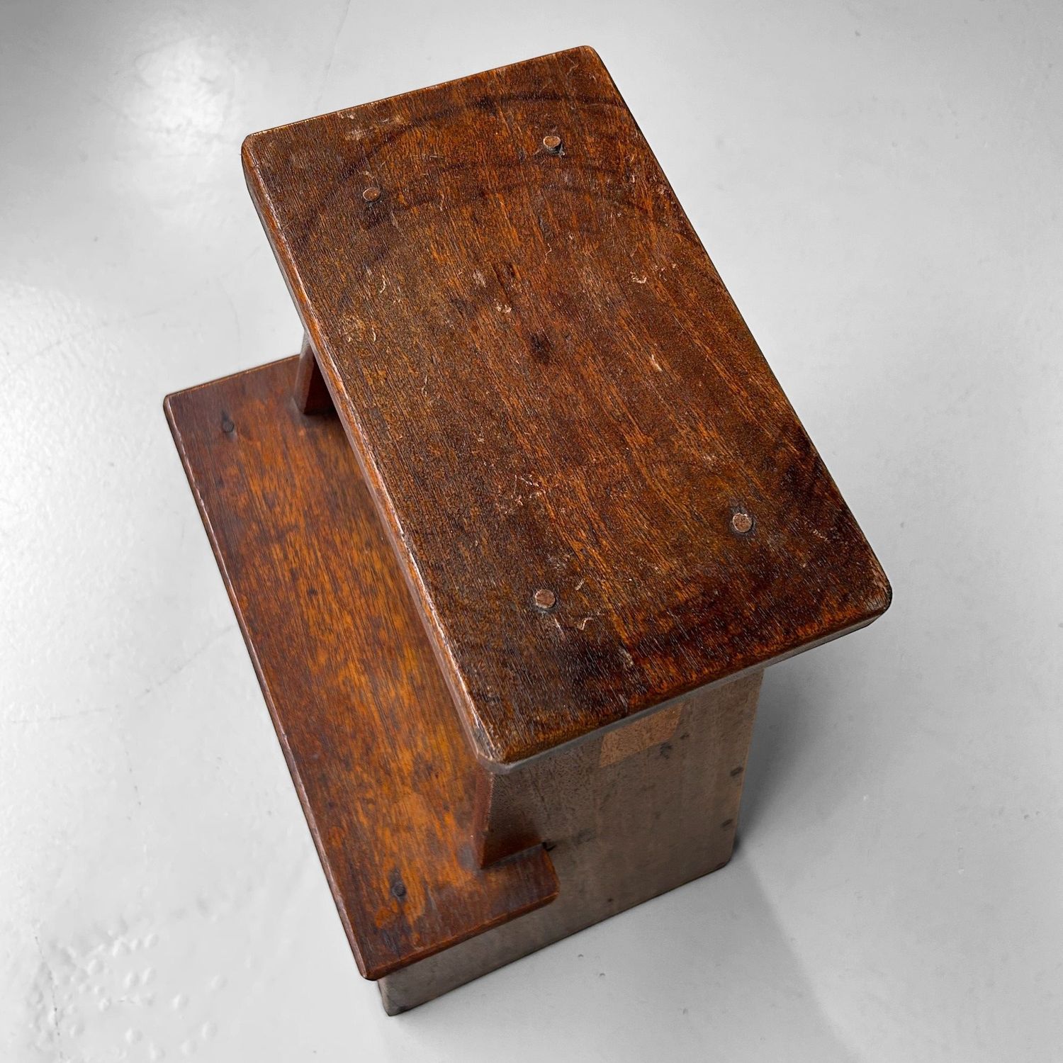 Vintage Japanese Fumidai, Shōwa Era Decorative Wooden Step Stool