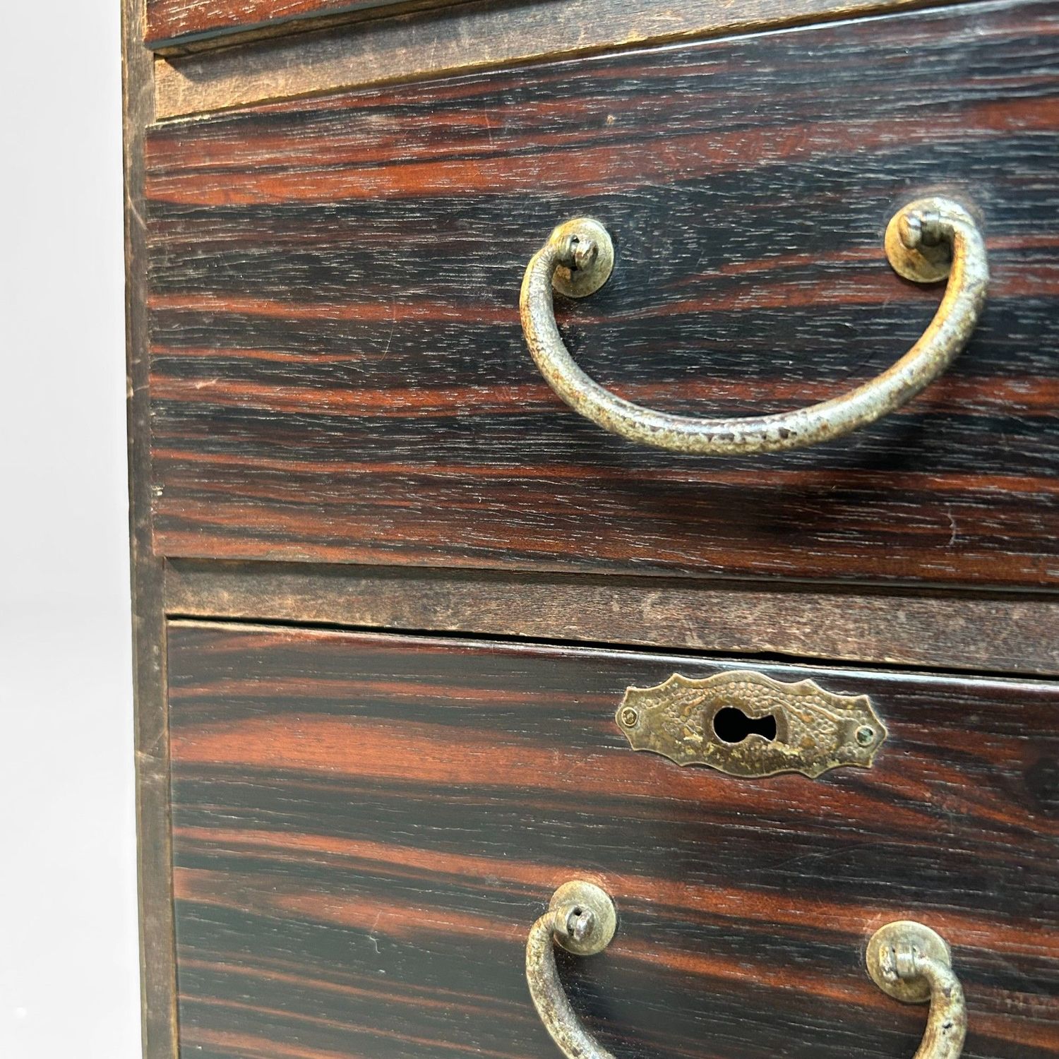 Antiek Houten Ladekastje, Taishō-periode, Japan.