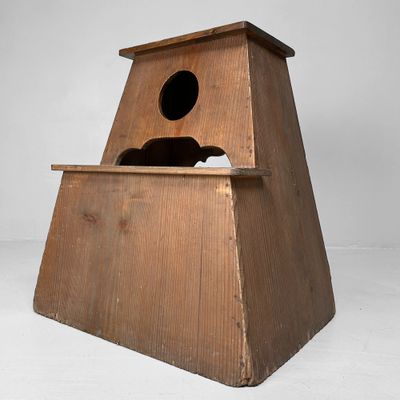 1920s Japanese Fumidai – Minimalist Wooden Step Stool