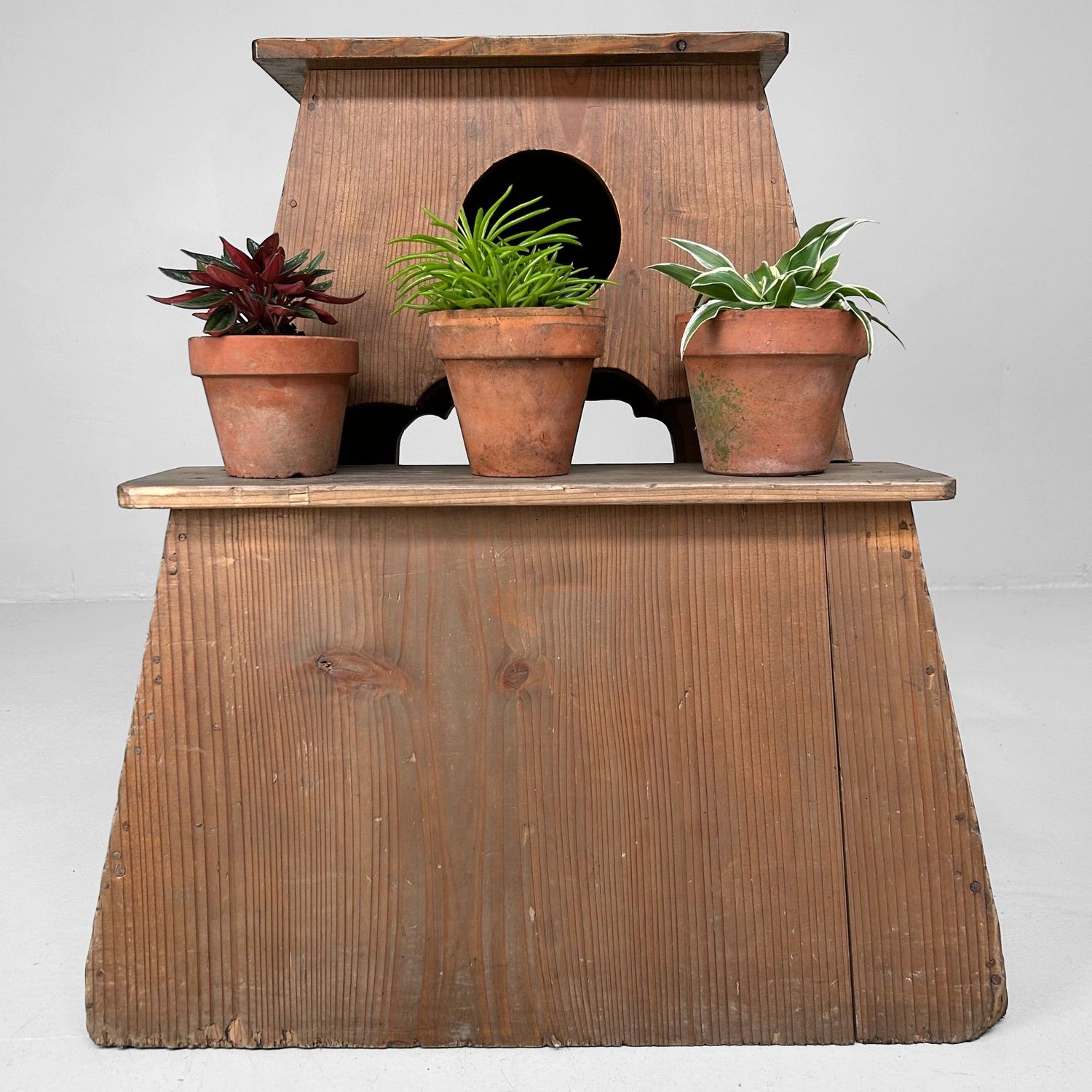 1920s Japanese Fumidai – Minimalist Wooden Step Stool