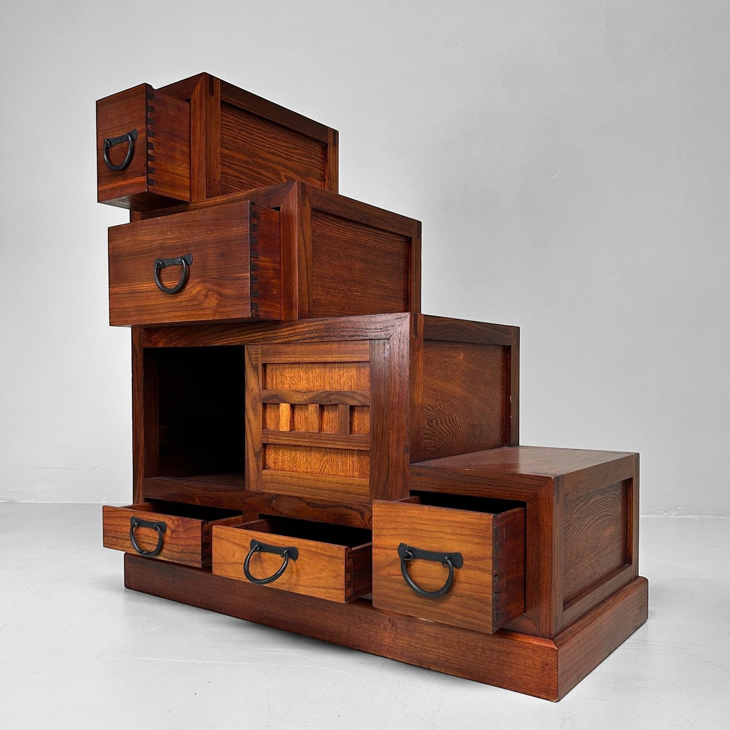 Vintage Japanse Kaidan Dansu Trapkast – Jaren '60