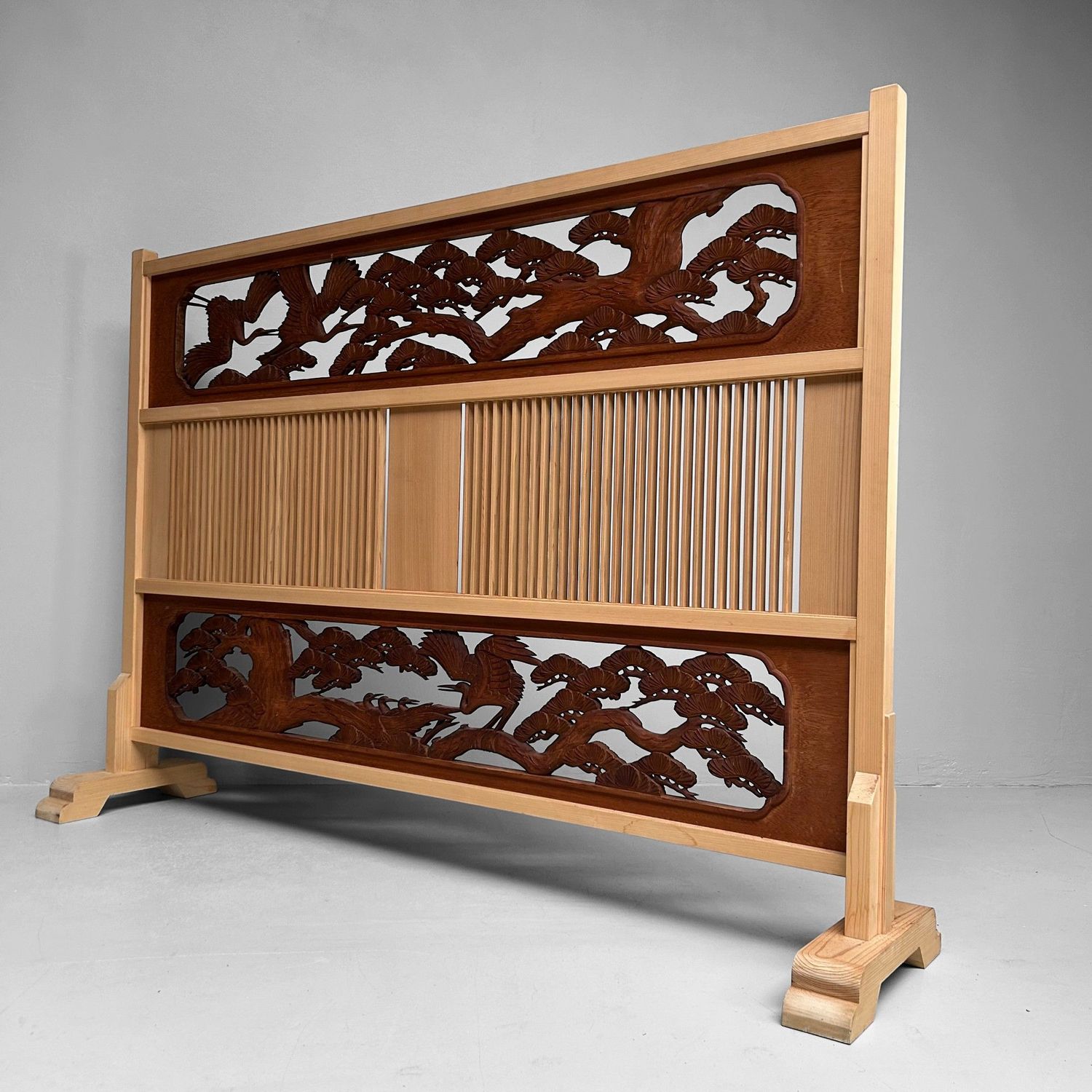 Japanse Roomdivider, Ranma Scherm Kraanvogels, jaren '20.