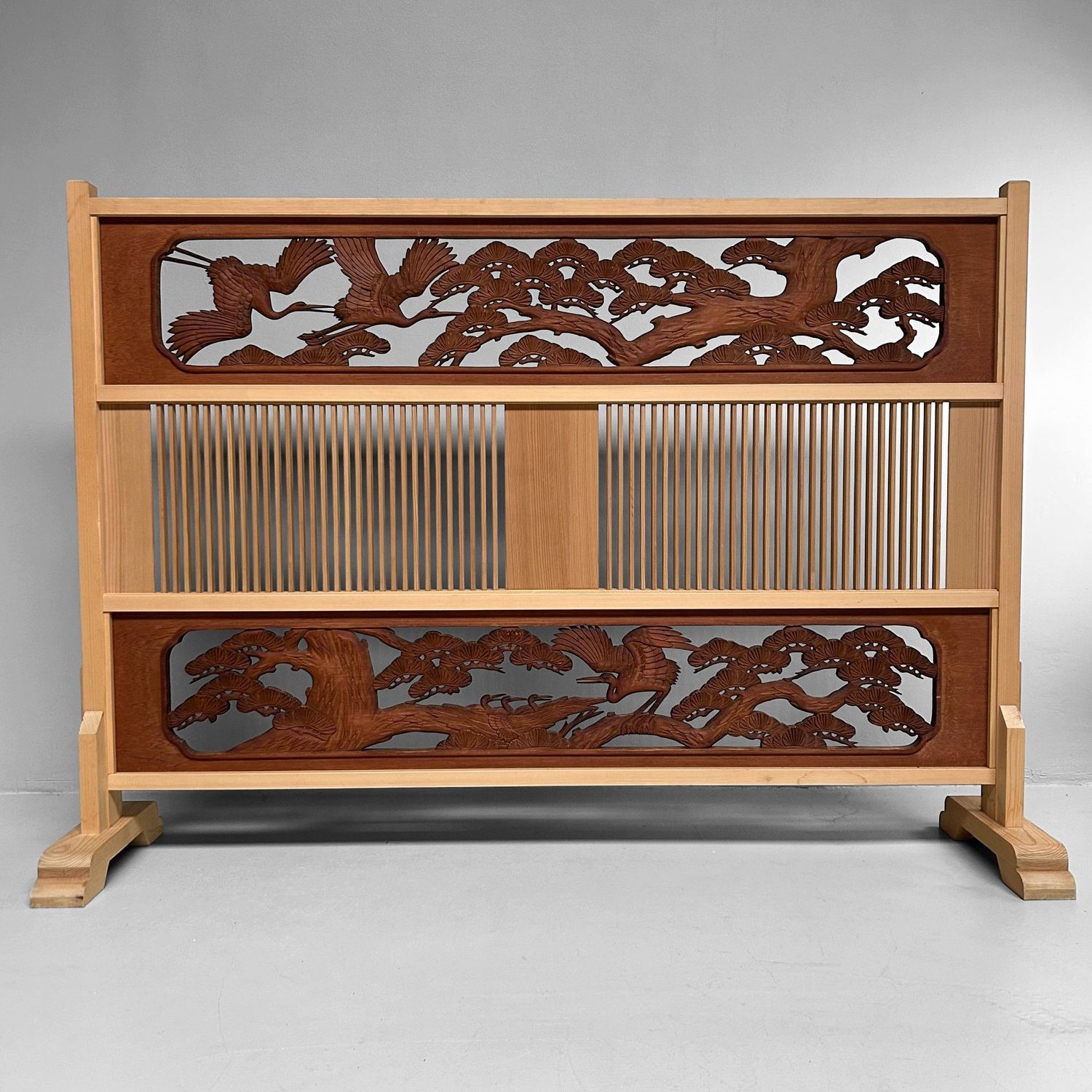 Japanse Roomdivider, Ranma Scherm Kraanvogels, jaren '20.