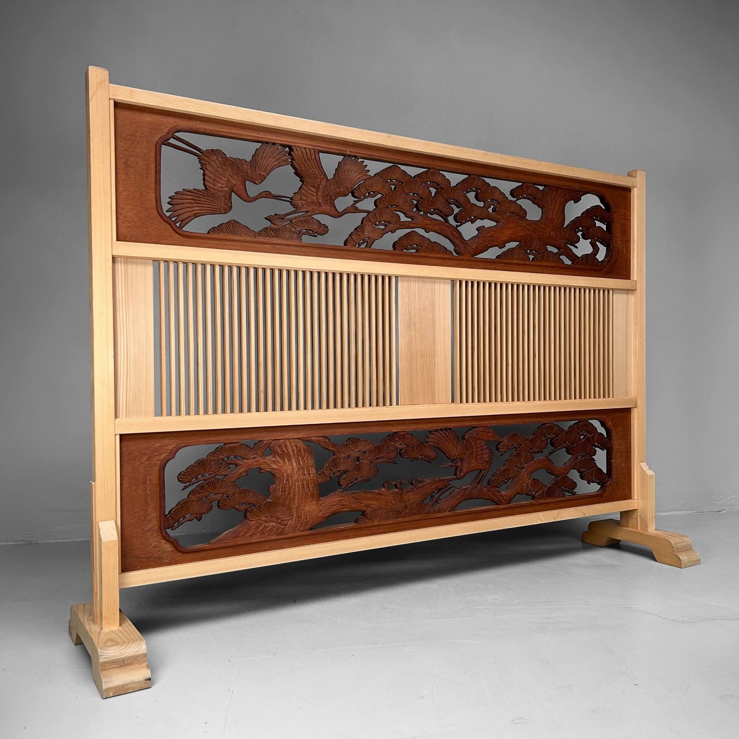 Japanse Roomdivider, Ranma Scherm Kraanvogels, jaren '20.