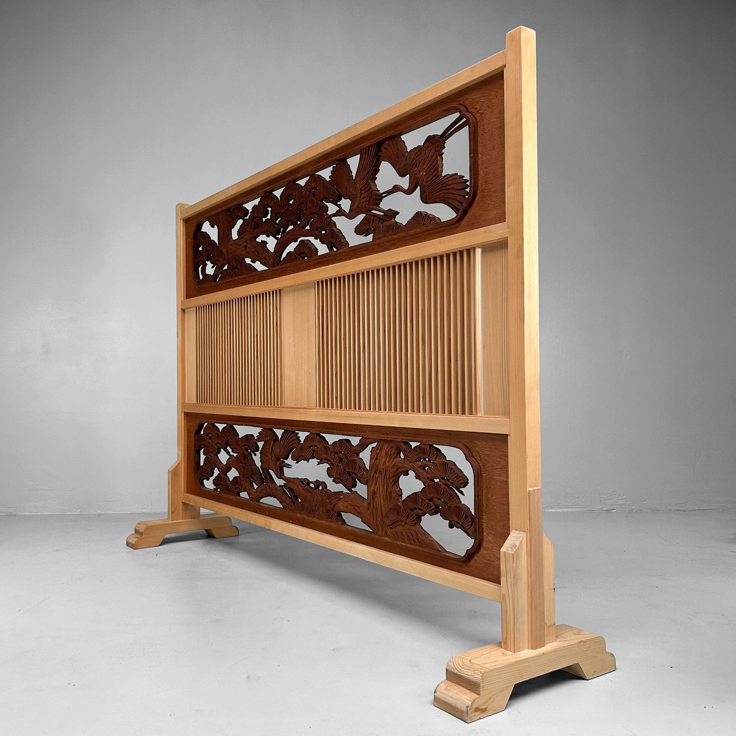 Japanse Roomdivider, Ranma Scherm Kraanvogels, jaren '20.