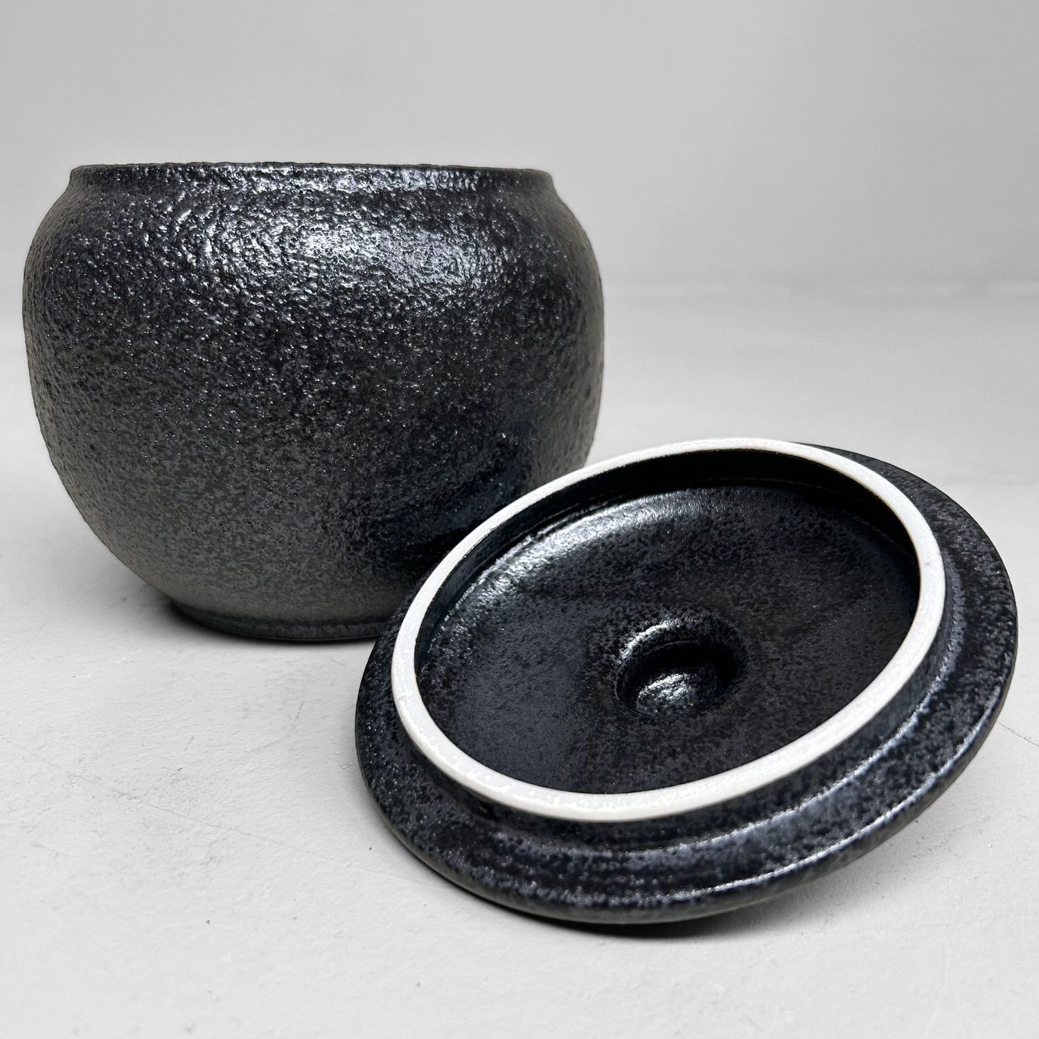 Authentic Vintage Japanese Umeboshi Storage Jar with Lid.
