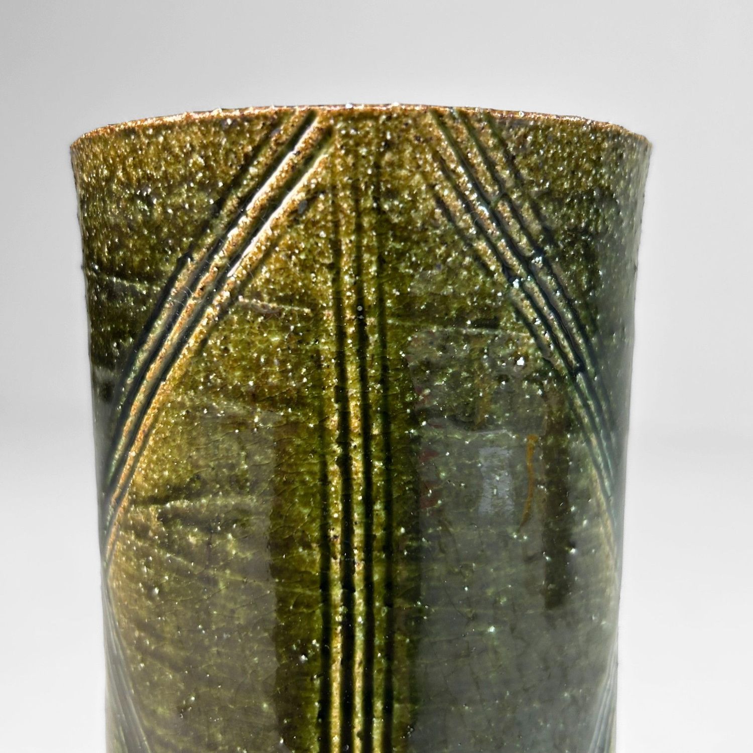 Japanse Ikebana Vaas door Kato Takashi – Hyakume-gama, jaren '70.