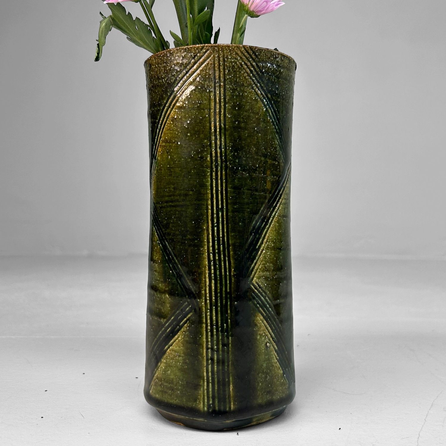 Japanse Ikebana Vaas door Kato Takashi – Hyakume-gama, jaren '70.