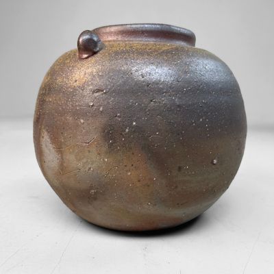 Bizen Yaki Ikebana Bloemenvaas door Horie Shōzan, jaren '80.