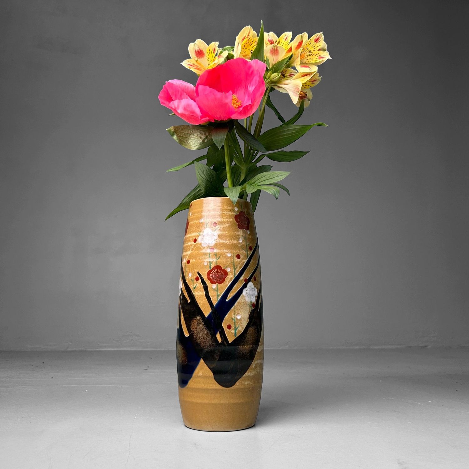 Vintage Japanse Ikebana Bloemenvaas 'Sakura', jaren '70.