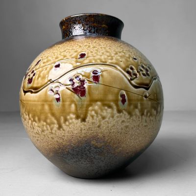 Authentieke Shigaraki Ikebana Vaas - Jaren 70.