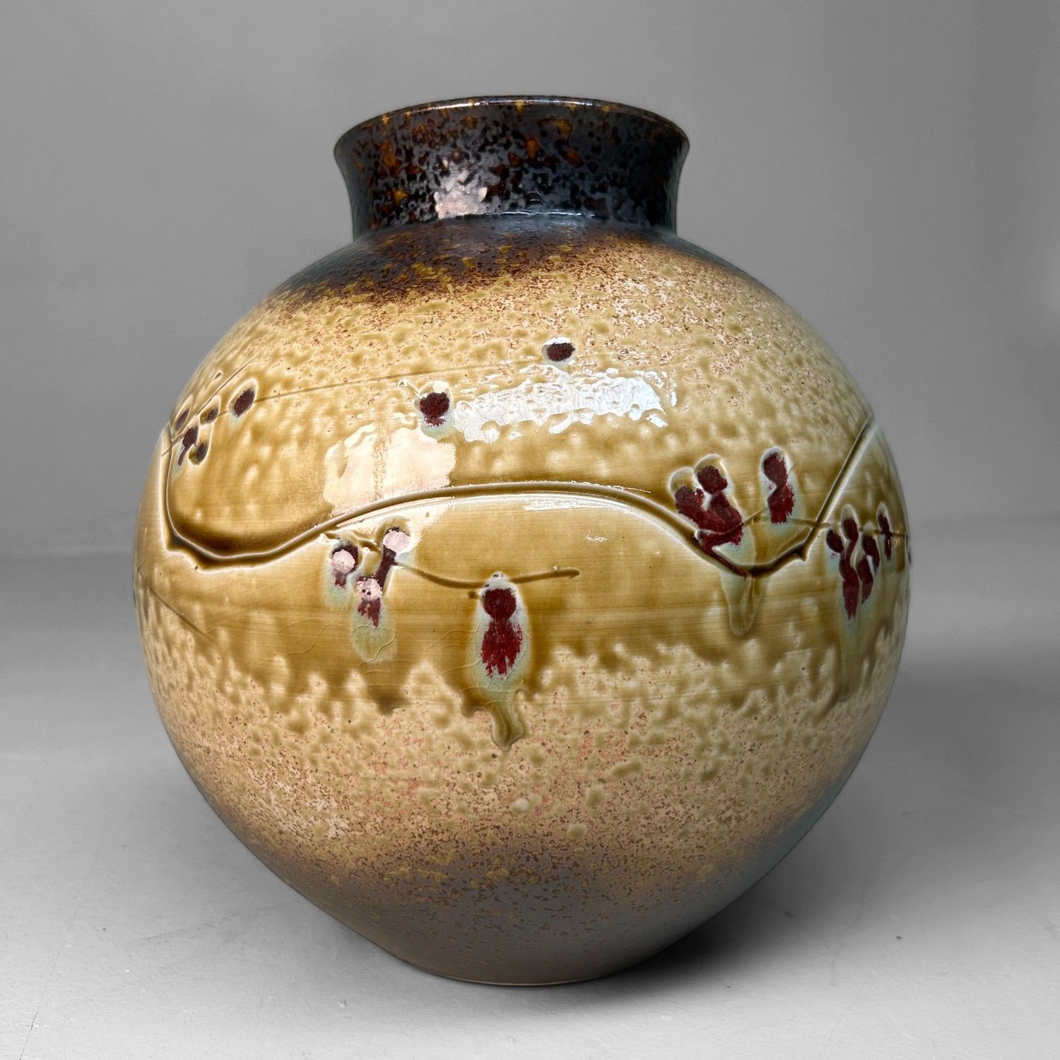 Authentieke Shigaraki Ikebana Vaas - Jaren 70.