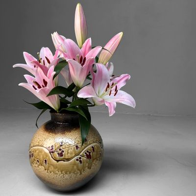 Authentic Shigaraki Ikebana Vase - 1970s.