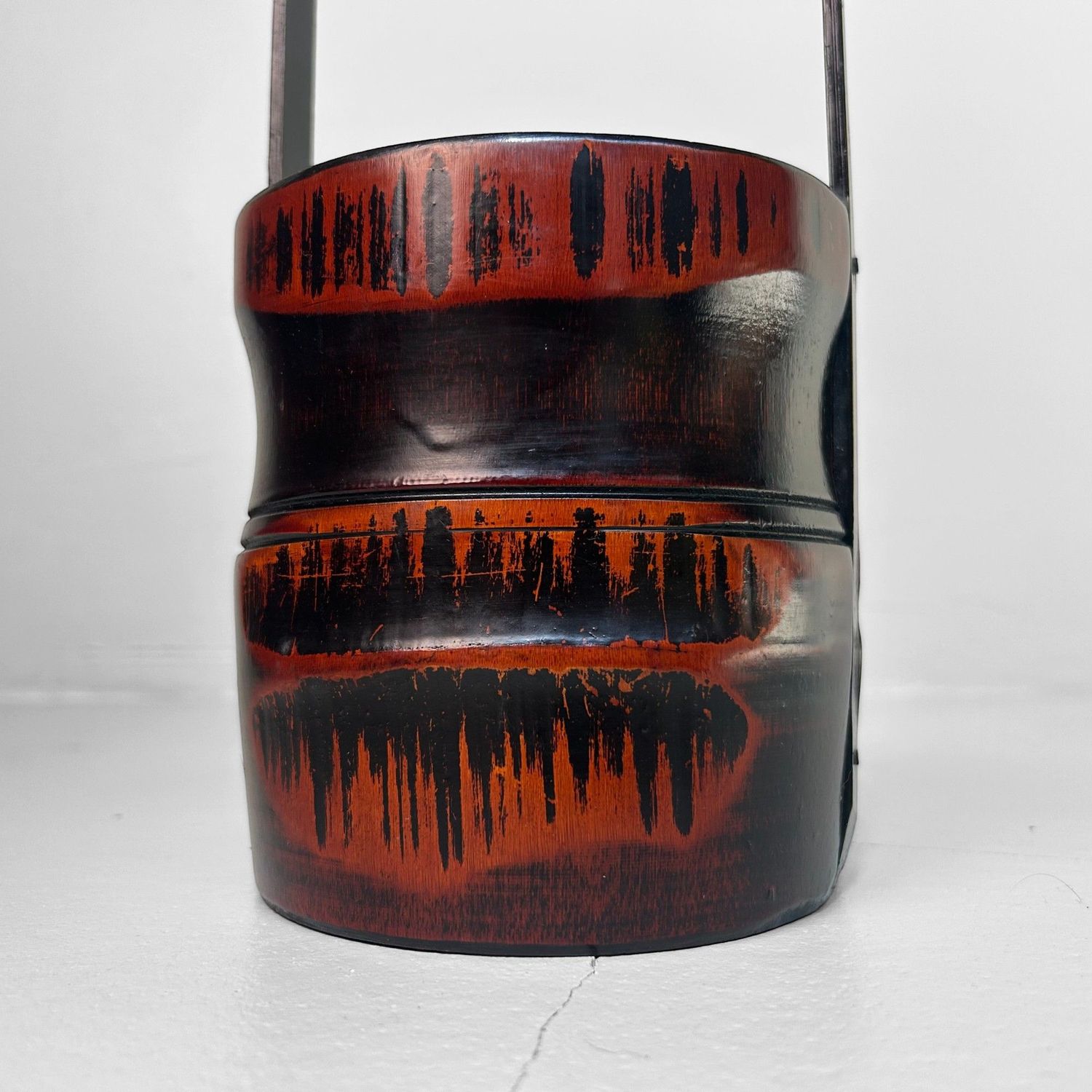 Minimalist Japanese Bamboo Ikebana Vase – 1950s.