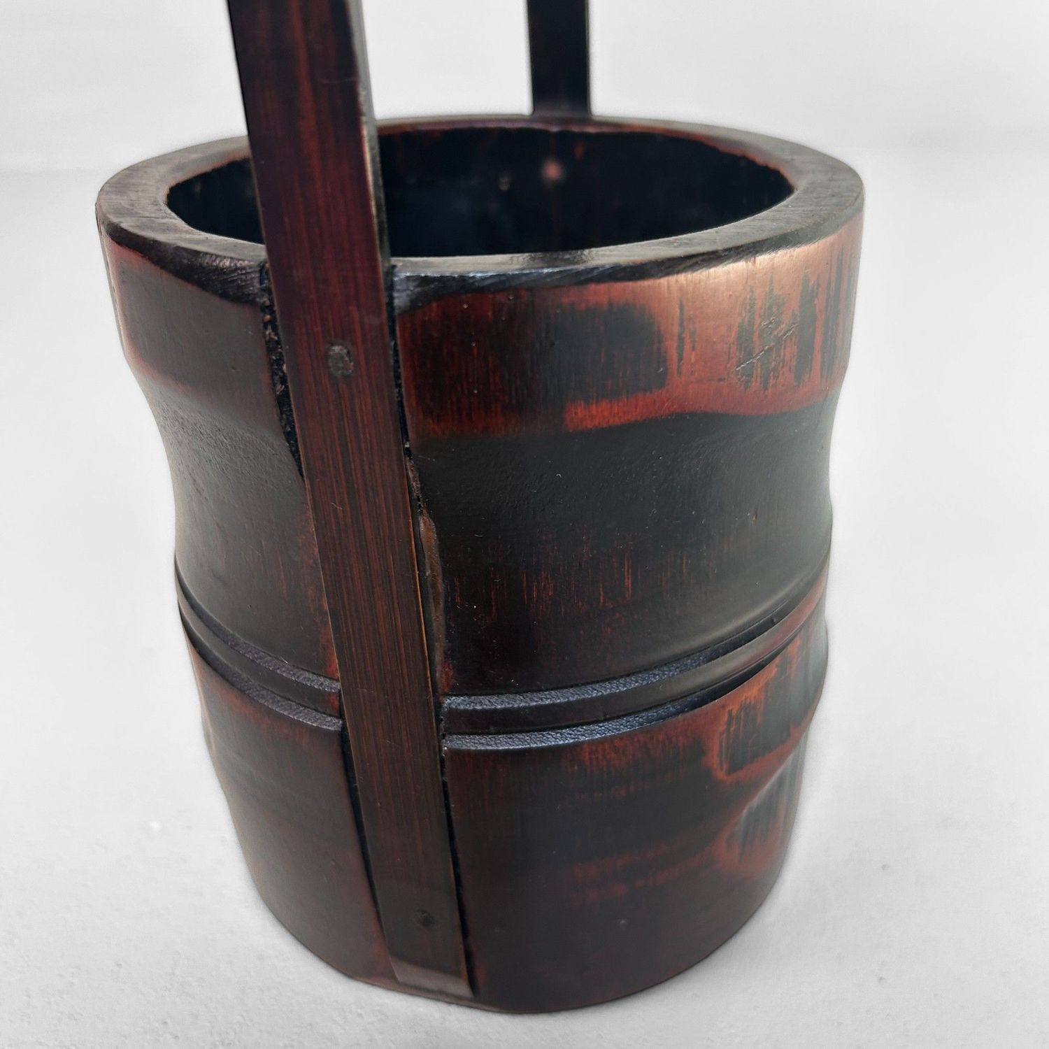 Minimalist Japanese Bamboo Ikebana Vase – 1950s.