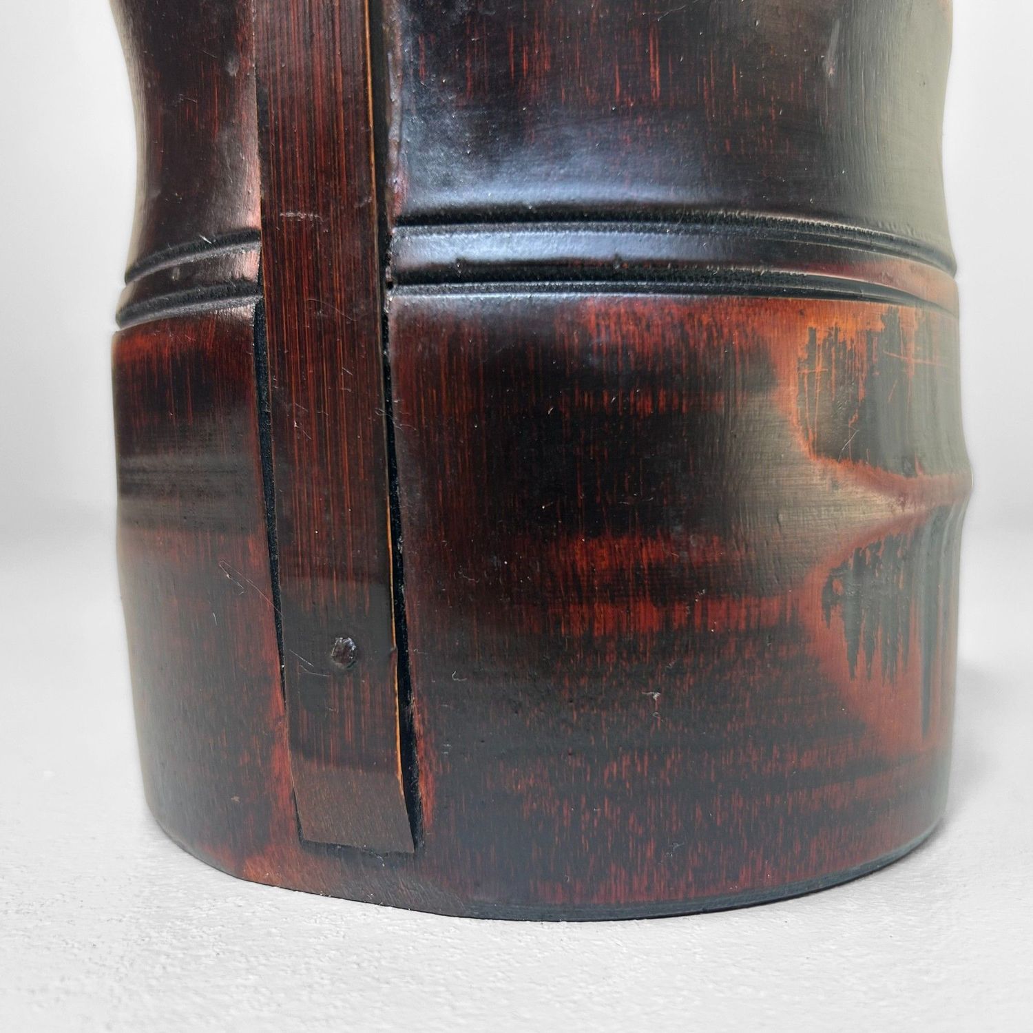 Minimalist Japanese Bamboo Ikebana Vase – 1950s.