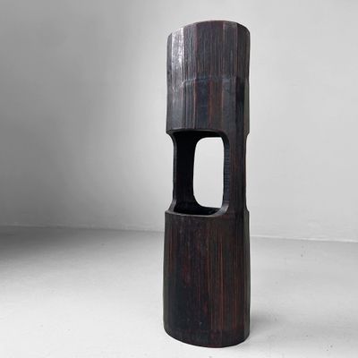 Mid Century Bamboe Ikebana Staander – Japan, 1950s