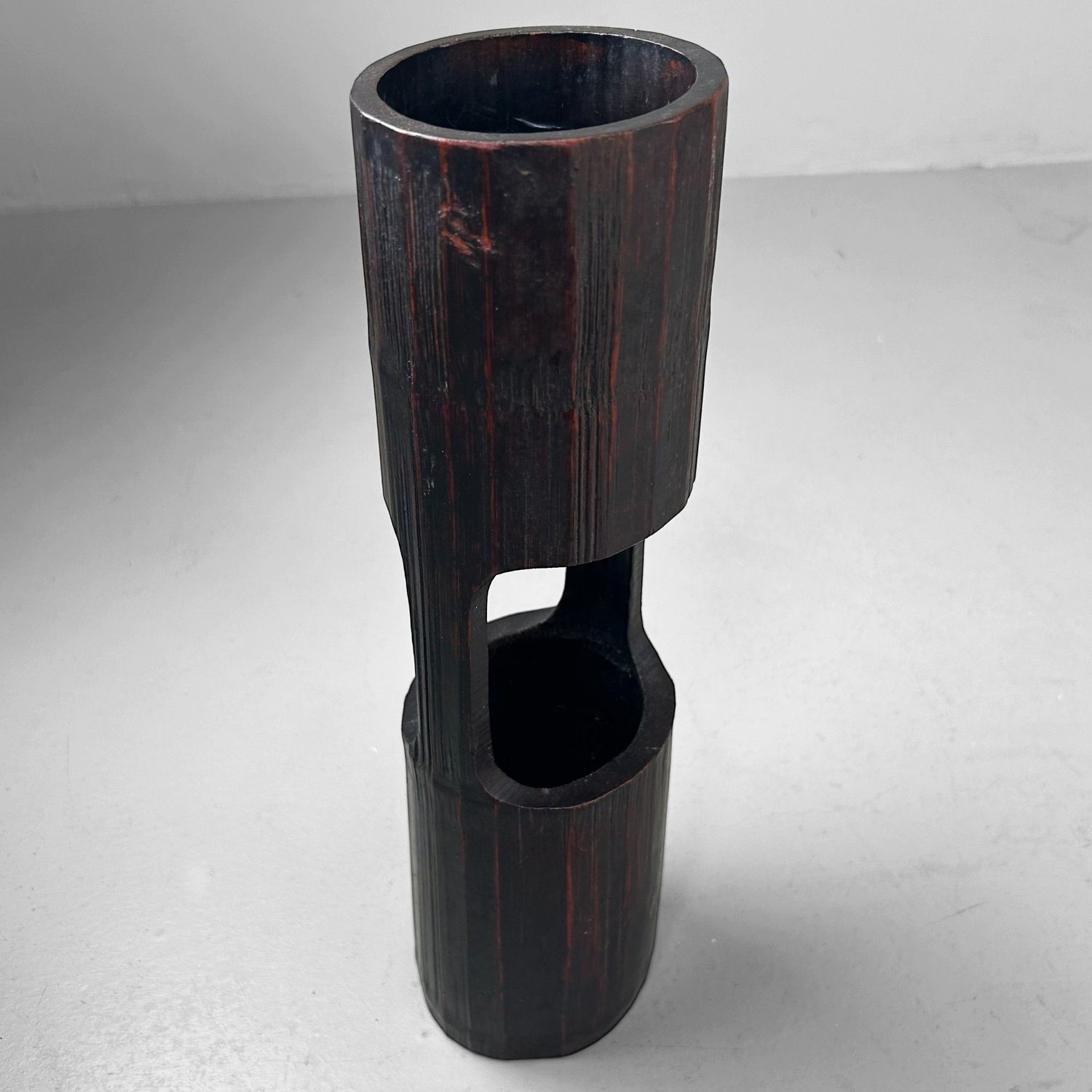 Mid Century Bamboe Ikebana Staander – Japan, 1950s