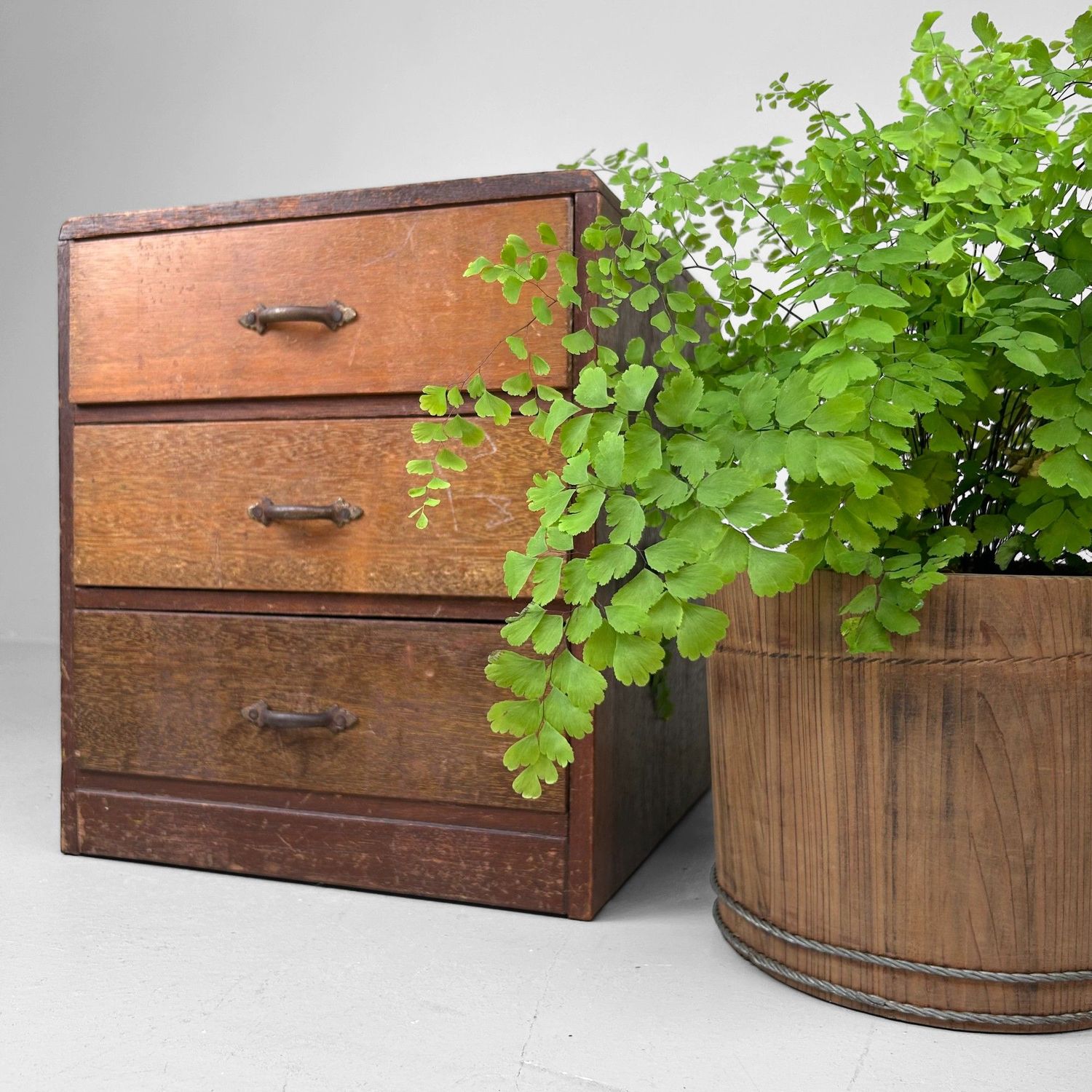 Kleine Houten Archief Ladekast, jaren '30, Japan.