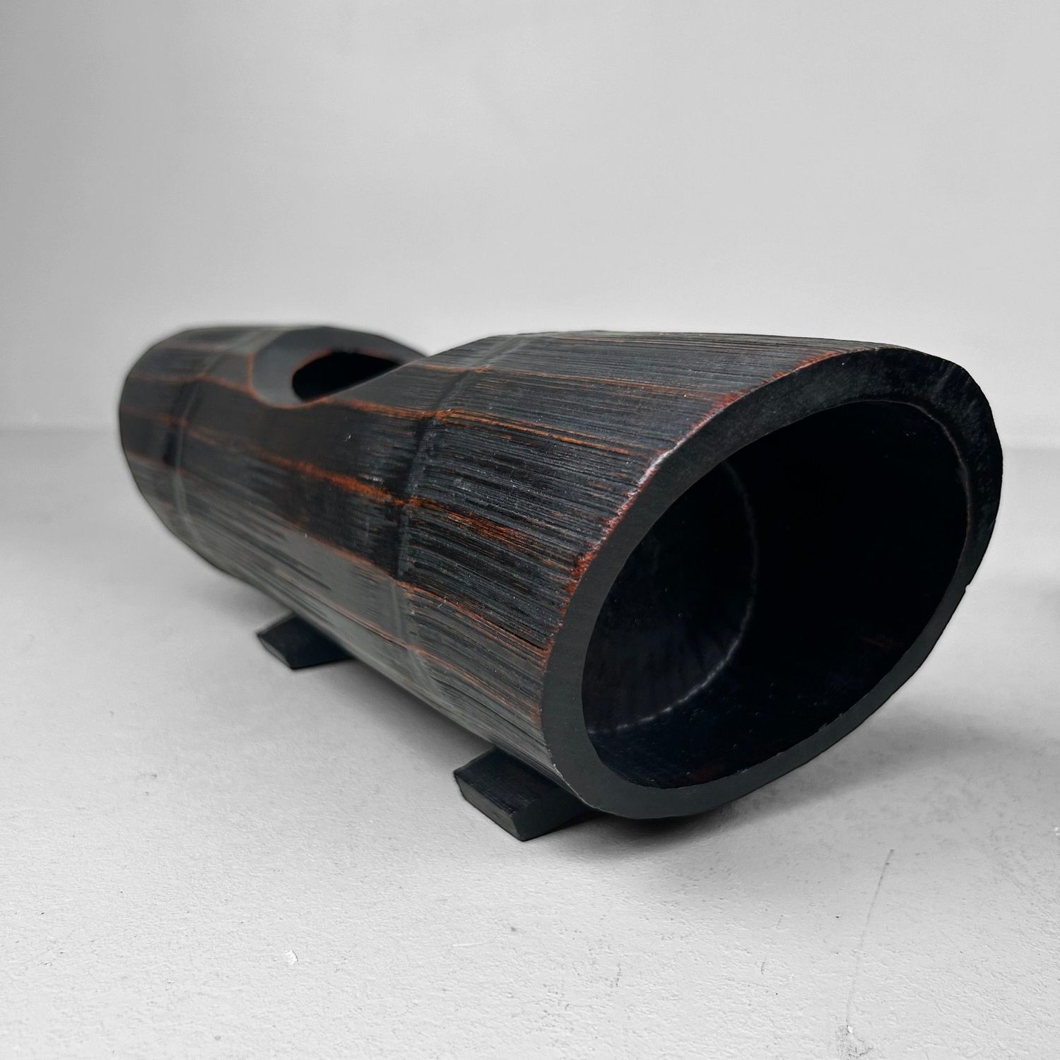 Pair of Vintage Bamboo Ikebana Vases, Japan.