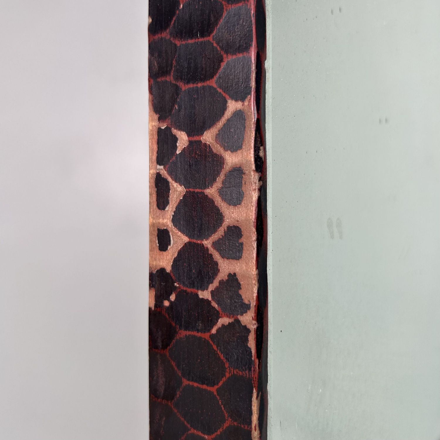 Vintage Kamakura-Bori Staande Spiegel, Japan, Jaren '60