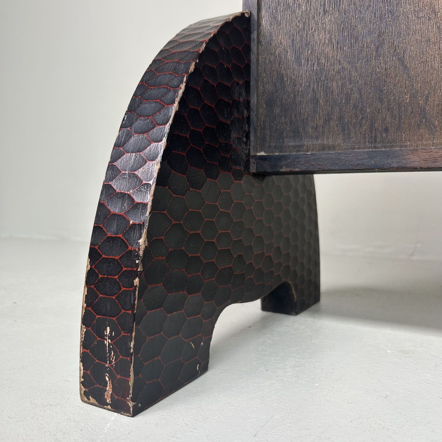 Vintage Kamakura-Bori Staande Spiegel, Japan, Jaren '60