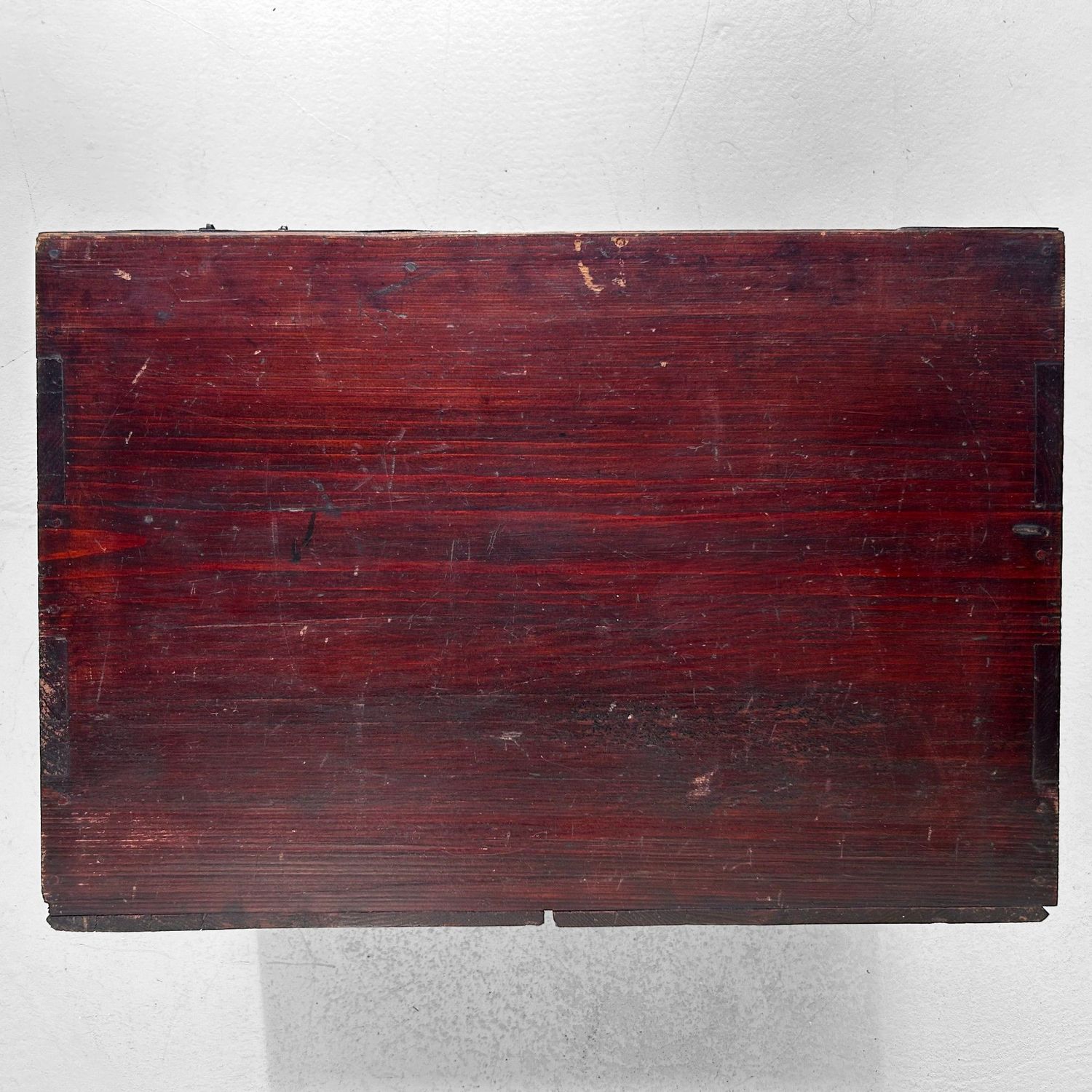 Meiji Era Minimalist Display Cabinet with Drawers, Japanese Tansu Storage Piece