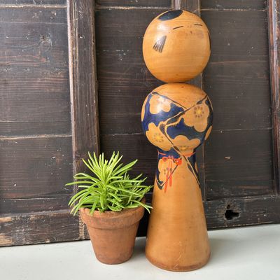 ​Vintage Kokeshi 'Mizumo /Spring' – by Kiyohara Takao, 1970s