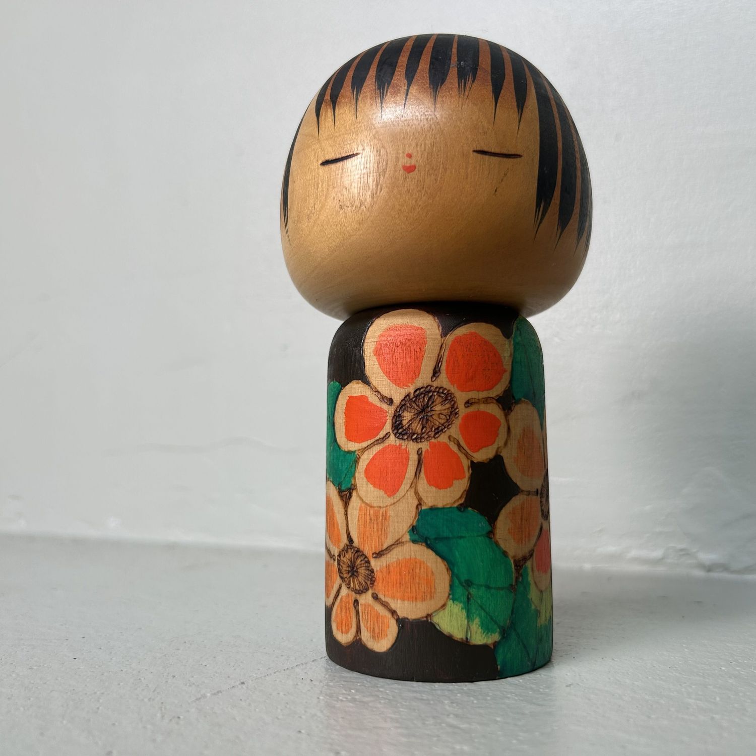 Vintage Jaren 60 Kokeshi van Yuji Kawase
